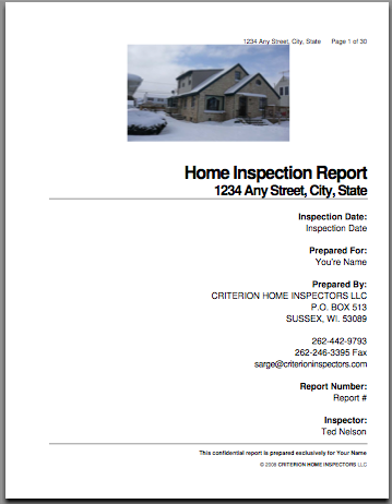 Home Inspection Report